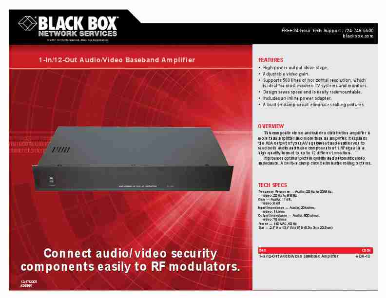 Black Box Stereo Amplifier 1-In12-Out AudioVideo Baseband Amplifier-page_pdf